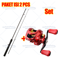 Joran Pancing Full Set 1.8M 10LB 7.2:1 Joran BC Set /joran pancing 1 set murah/pancing 1 set lengkap