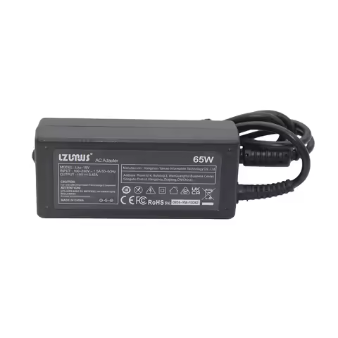 LZUMWS 65W Charger for LG Monitor 19V 3.42A 6.5x4.4mm Adapter for LG 19" 20" 22" 23" 24" 23" 27" 32"