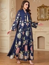 Abayas สำหรับผู้หญิงชุดเดรสปาร์ตี้ปักเลื่อม Jalabiya มุสลิมรอมฎอน Eid Vestidos Morocco อาหรับเสื้อคล