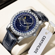 KIMSDUN Brand Watch K-1218A Automatic Mechanical Watch Blue Planet Diamond Waterproof Men's Watch