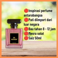 EDP BODY PERFUME FOR HER WOMEN 50ML LONG LASTING MINYAK WANGI TAHAN LAMA MURAH VIRAL INSPIRED MAVEN