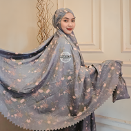 AL PUTRI | Mukena Dewasa Traveling Motif Terbaru Resleting 2in1 Laser Cut Bahan Katun