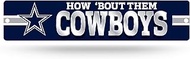 Rico Industries NFL Football Dallas Cowboys How Bout Them Cowboys Plastic 4" x 16" Street Sign