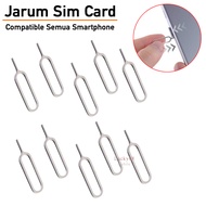 Sim Ejector Stainless Steel Jarum Sim Tusukan Kartu Sim Card Pin Tusukan Hp Oval Untuk Oppo Vivo Xiaomi Samsung Realme Iphone Universal Cocok Untuk Semua Smartphone Tablet Noosy Penusuk Lubang Kartu Sim