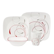 Corelle Square Livingware Splendor 16pc Dinner Set