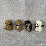New bulk goods Japan Peanuts club Capsule toy Dog on a swing Shiba inu Teddy Bichon Frise Plush Toy 