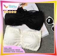 L3 - R47 PTT Bra Tanpa Tali dengan Busa Bahan Lace / Bra Kemben Kamisol Renda tanpa kawat