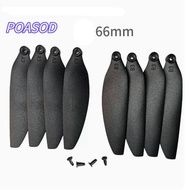 MAYSHOW Remote Control Drone Parts, Universal Black Folding Propeller Blades, 58mm/66mm Plastic Quad