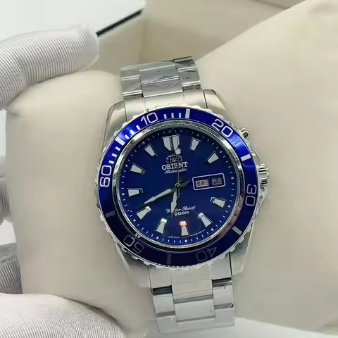 Automatic Mechanical Unisex Sports Watch Full Function Stainless Steel Sapphire Dial Rotatable Orien