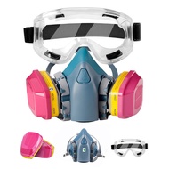 7502 Half Respirator with 60926 Respirator Cartridge Particulate Filter Goggle Effective Filtering O