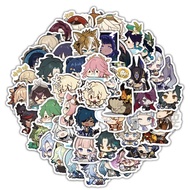 59PCS Cartoon Cute Hot Game Genshin Impact Graffiti Stickers for Bicycle Hand Account Pencil Case De