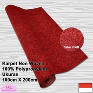 Karpet non woven lantai brudu bludru polos alas kasur duduk masjid mesjid mushola pameran panggung 1