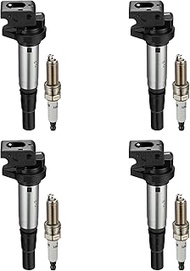 BDFHYK Ignition Coils UF598 and Iridium Spark Plug 97968 Compatible with Mini Cooper Countryman Pace
