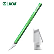 LAOA Aluminum Alloy Carving SK5 Blade HRC60-61 Sharp Utility for Wood Fruit Paper Craft 5 Blades Pis