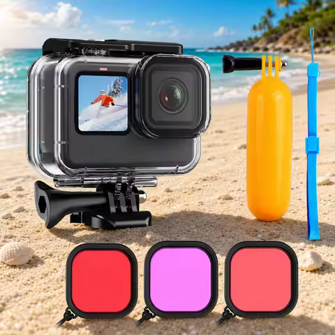 Waterproof Case Protection Cover for Use With GoPro 9/10/11/12/13 Cameras - a Sports Camera Accessor