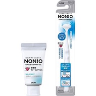 日本獅王 Lion NONIO 終結口氣舌苔清潔凝膠 Tongue Cleaning Gel + 舌頭清潔刷 Tongue Cleaner (2件組合套裝)