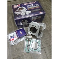 Y15 / LC135 4S / LC135 5S 57MM UMA RACING BLOCK SET CERAMIC CYLINDER FORGING PISTON FJN STD/SUPER HE
