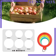 [Sunnimix] Fruit Measurement Rings Citrus Sizing Measure Tool Fruit Circle Caliper