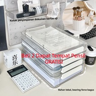 Transparent Id Storage Box Paper Storage Box A4 A5 Document Storage Box File Storage Box A4 A5 Clear