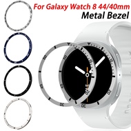 Metal Bezel for Samsung Galaxy Watch 8 44mm 40mm Time/Speed Scale Protective Ring for Galaxy Watch 8
