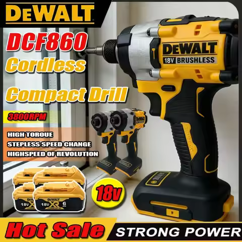 Dewalt DCF860 Cordless Compact Drill / Driver 18V Brushless Electric Drill Screwdriver Rechargeable 