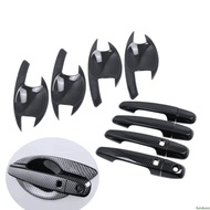 Mitsubishi L200 Triton 2015-2023 Carbon Fiber Car Door Handle Bowl Cover Styling Accessories