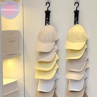 Alittlesetrtop Baseball Cap Storage Organizer With Eight Clips Wall Mounted Cap Holder Closet Storag