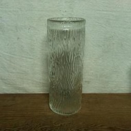 WH8530【四十八號老倉庫】全新 早期 台灣 木紋 玻璃 花瓶 高25cm 1瓶價【懷舊收藏拍片道具】