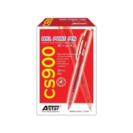ASTAR CS900 Ball Point Pen Red color  50pcs Per Box