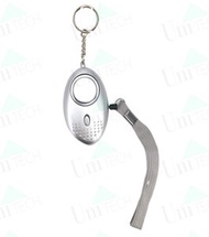 DigitCont - SA01 防狼器/ 安全自衛/個人警報器 鑰匙扣款 附LED燈 淺銀色（緊急呼救器，SOS求救器，緊急自衛裝置，140分貝，適用於女孩、婦女、兒童、老人）