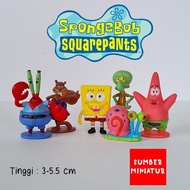 Spongebob Figure Set Aquarium Display/ Bikini Bottom Sponge Bob - Spongebob contents 6