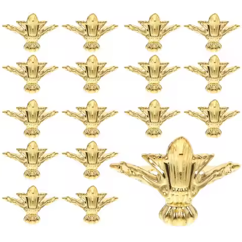 20pcs Corner Bracket Zinc Alloy Jewelry Box Cornerry Box Feet Legs Wooden Case Support Feet Protecto