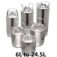 304 Stainless steel Nitrogen coffee pot Beer Keg Ball lock Pressurize Growler Beer Dispenser Home Br