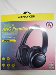 Awei 頭戴式耳機 A996Pro   有ANC 主動降噪 *只開盒測試