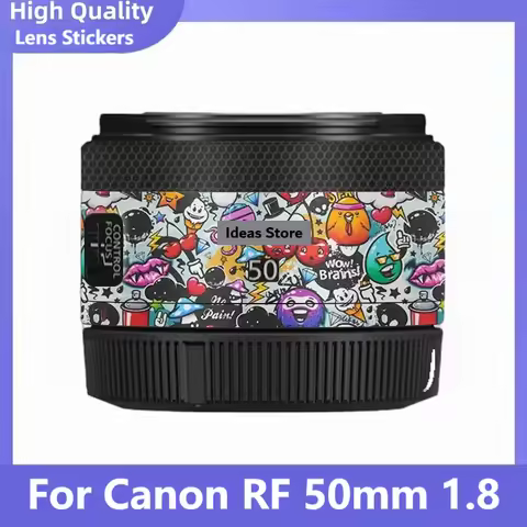 RF50mm/1.8 Camera Lens Body Sticker Coat Wrap Protective Film Decal Skin For Canon RF 50mm 1.8 Macro