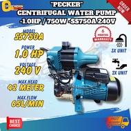 ''PECKER'' CENTRIFUGAL WATER PUMP -1.0HP / 750W -SS750A 240V