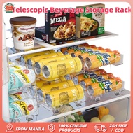 Stackable Fridge Organizer Two Tier Can Dispenser Beverage Rack Food Storage Bin Space Saving