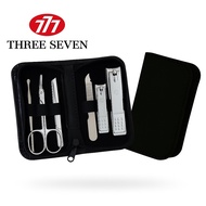 777 THREE SEVEN Nail Clipper Set TS-460SC | 6-Piece Manicure & Pedicure Kit | Stainless Steel | Trav