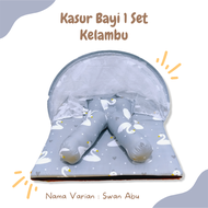 PROMO ! Paket Perlengkapan Bayi Baru Lahir 3 in 1 Kasur Bayi 1 Set Kelambu Dan Selimut Lengkap Banta