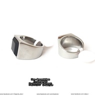 แหวน เงินนิลดำ รุ่น1 เรียบ สแตนเลสแท้ stainless 316l แหวนผู้ชาย แหวนแฟชั่น แหวนเท่ๆ แหวนสแตนเลส แหวน ring แหวนเลส allacc