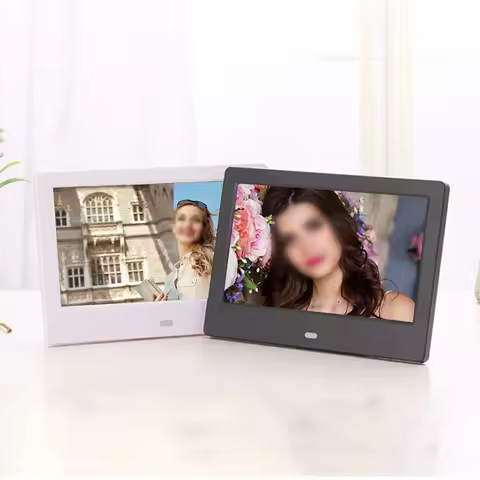 7 inch HD Digital Photo Frame Frame Full-View Screen Video Photo Electronic Album Support Music/Vide