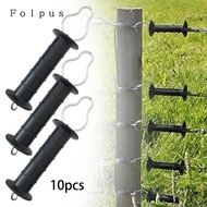 [Baosity11] Electric Fence Gate Handle Spring Gate Handle Portable Direct Replaces Farm Fencing Acce