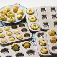 現貨：卡通6/9/12連模貓爪甜甜圈馬芬小蛋糕杯DIY烤箱模具 烘焙工具器具