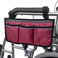 Wheelchair Side Bag Portable Armrest Pouch Organizer Bag Stroller Hanging Bag Large
