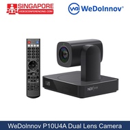 WEDOINNOV P10U4A - 4K AI 10x Zoom PTZ Dual Lens Conference Camera