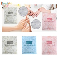 [Predolo] Nail Color Display Book Providing 120 Nail Polish Swatches Chart Organizer Nail Tips Easy 