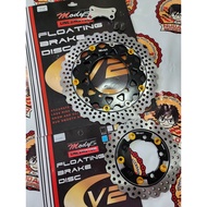 Mody5 Floating Alloy Disc V2 Sniper150 / 155 (Front w/ Bracket 290mm / Rear 200mm)