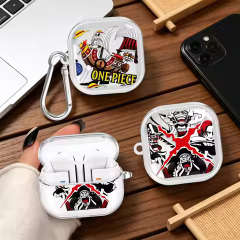 One Piece New Cute Case For Redmi Galaxy Buds 5 7 6 Pro 8Active 8 Lite 6Active Clear Earphone Cases 