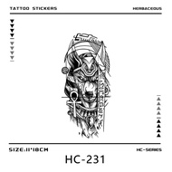 Ready Stock Egyptian Death Anubis Herbal Tattoo Stickers Domineering Men Women High-End Fashion Fake