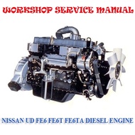 NISSAN UD FE6 FE6T FE6TA FE SERIES DIESEL ENGINE WORKSHOP REPAIR SERVICE MANUAL IN PDF